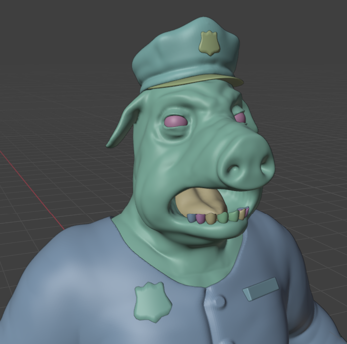 John Pork - cop enemy