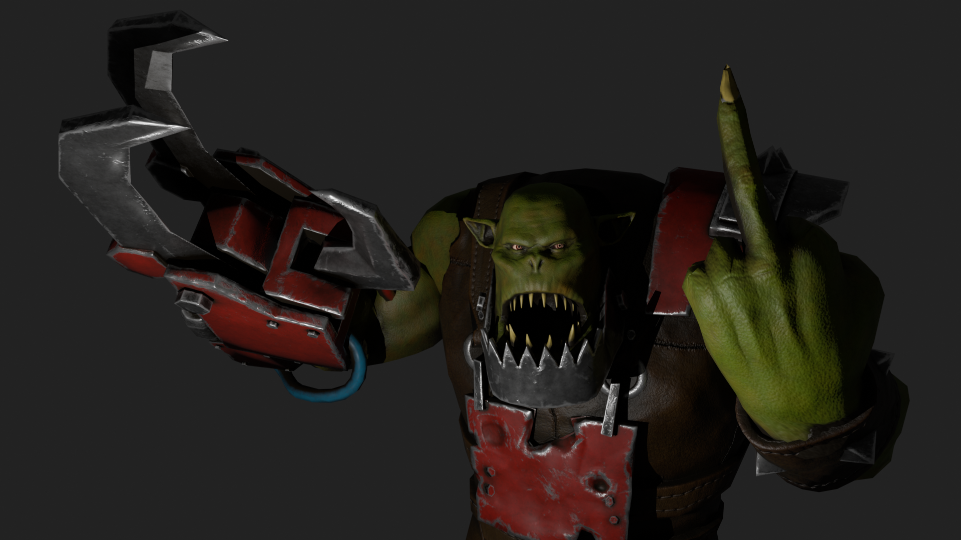 Warhammer Ork character