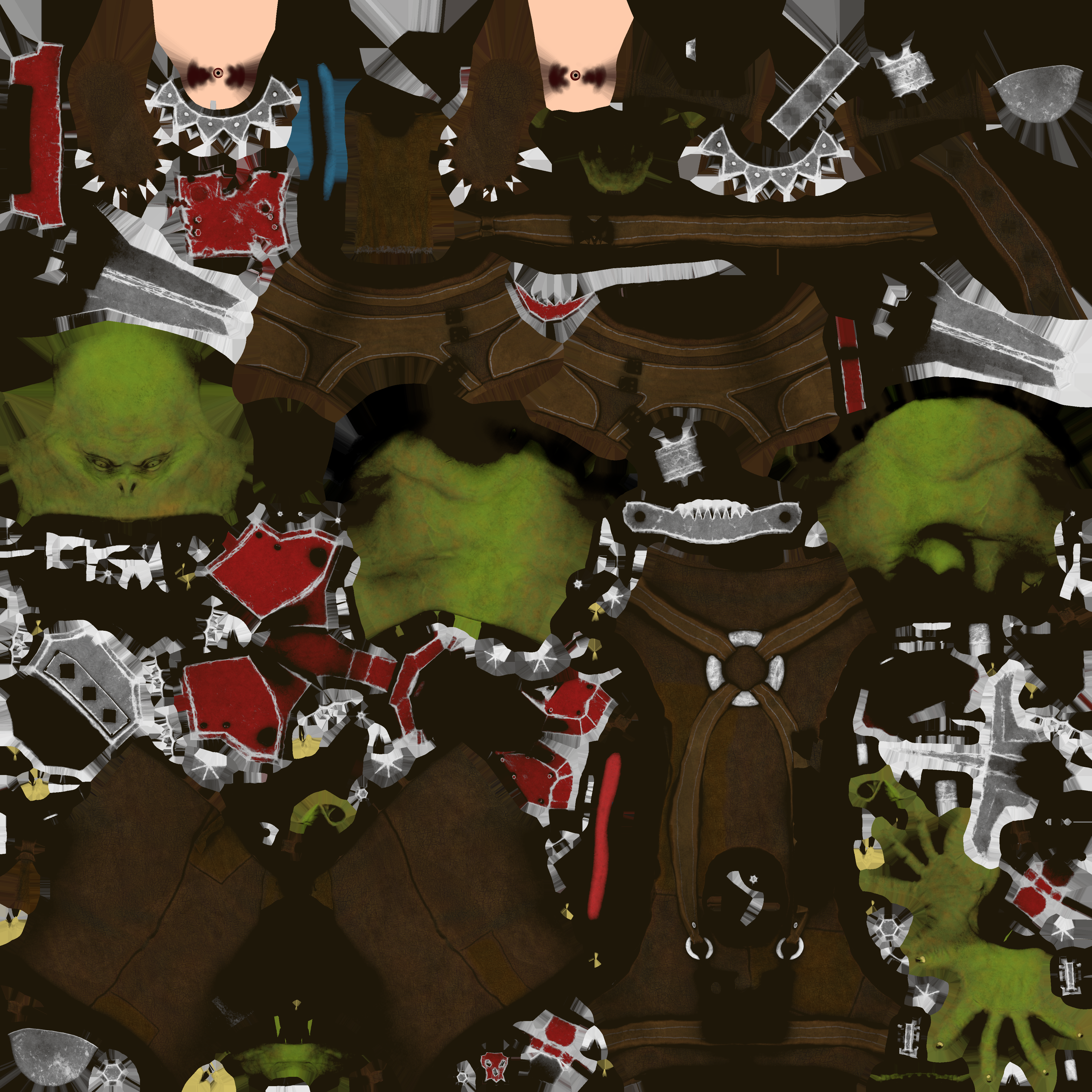 Base color texture map